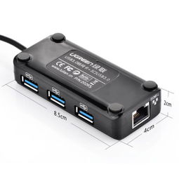 绿联20265 USB3.0千兆网卡 集有线网络与高速扩展于一体，让设备连接更自由
